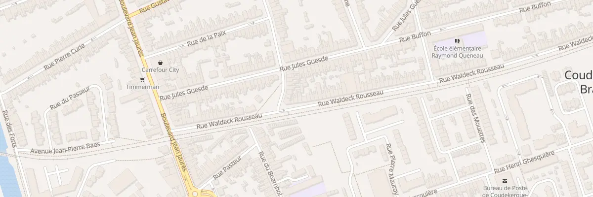 Plan du 24 Rue Waldeck Rousseau à Coudekerque-Branche