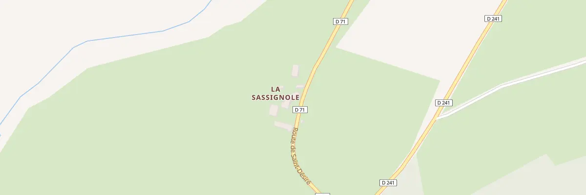 Plan du 2 La Sassignole à Viplaix