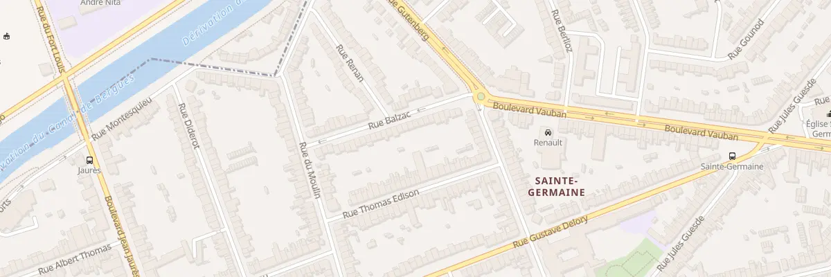 Plan du 35 Rue Balzac à Coudekerque-Branche