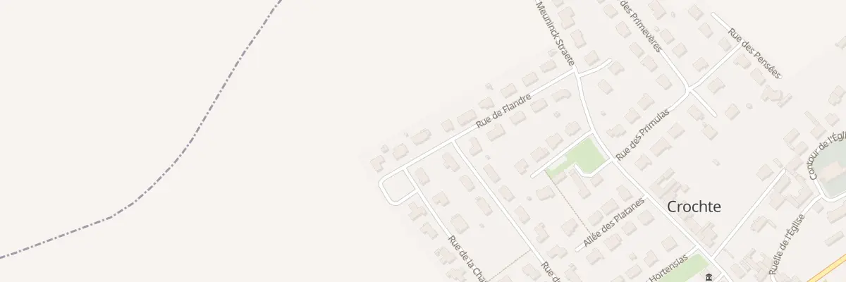 Plan du 13 Rue de Flandre à Crochte