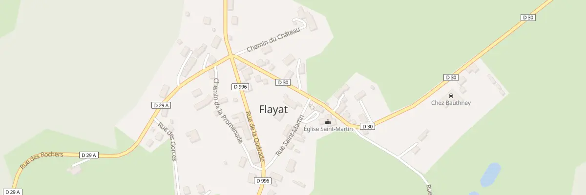 Plan du 4 Rue de la Perrière à Flayat