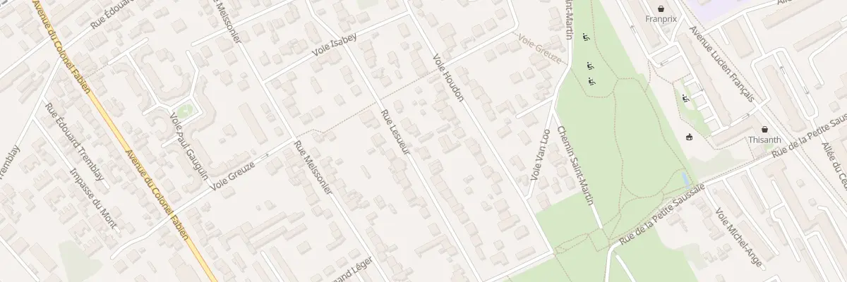 Plan du 52 Rue Lesueur à Vitry-sur-Seine