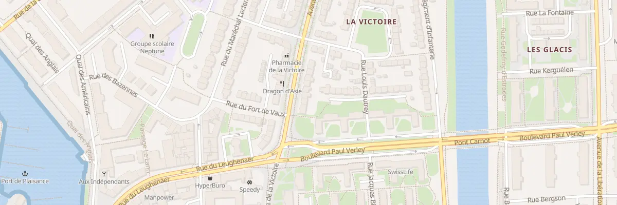 Plan du 4 Av des Bains à Dunkerque