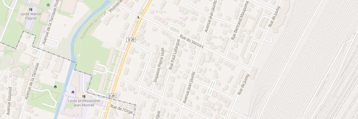Plan du 28 Rue Paul Lafargue à Athis-Mons
