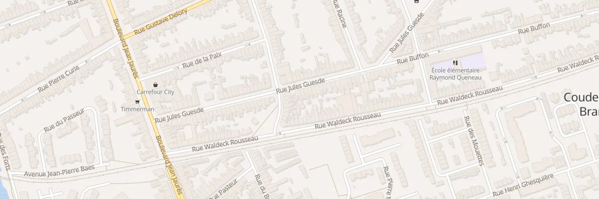 Plan du 58 Rue Jules Guesde à Coudekerque-Branche