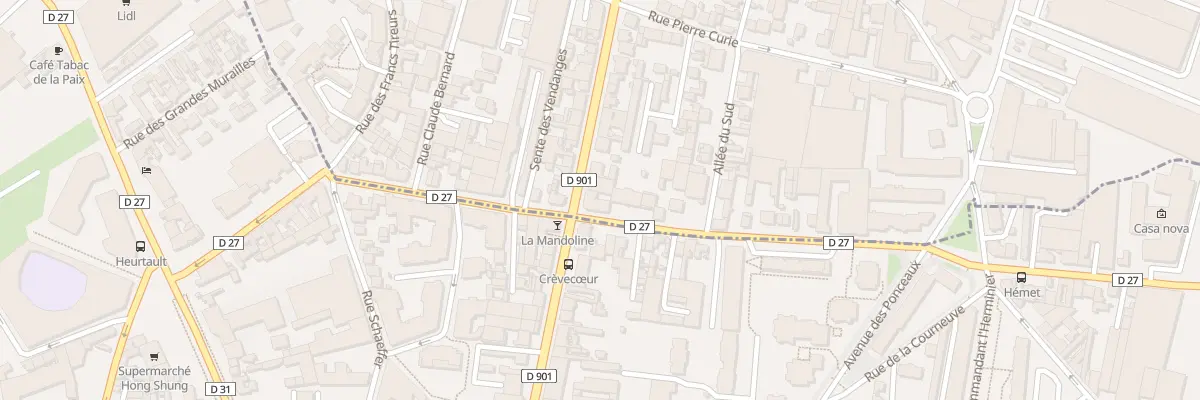 Plan du 2 Bd Pasteur à La Courneuve