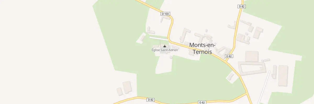 Plan du 2 Pl de l’Eglise à Monts-en-Ternois