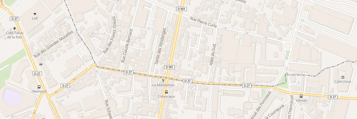 Plan du 8 Bd Pasteur à La Courneuve