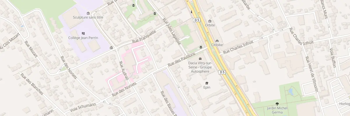 Plan du 1 Rue Jules Lagaisse à Vitry-sur-Seine