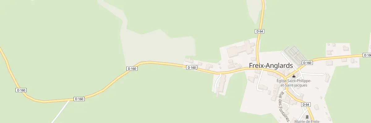 Plan du 5025 Le Bourg à Freix-Anglards