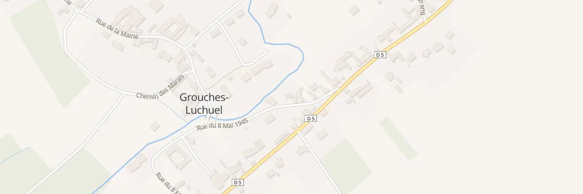 Plan du 4 Rue du Huit Mai 1945 à Grouches-Luchuel