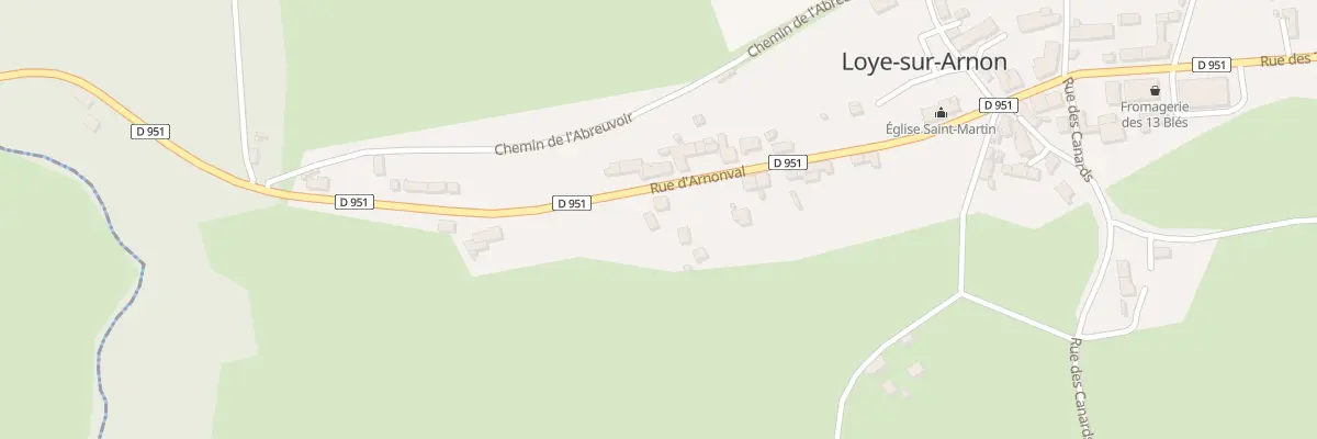 Plan du 11 Rue d’Arnonval à Loye-sur-Arnon