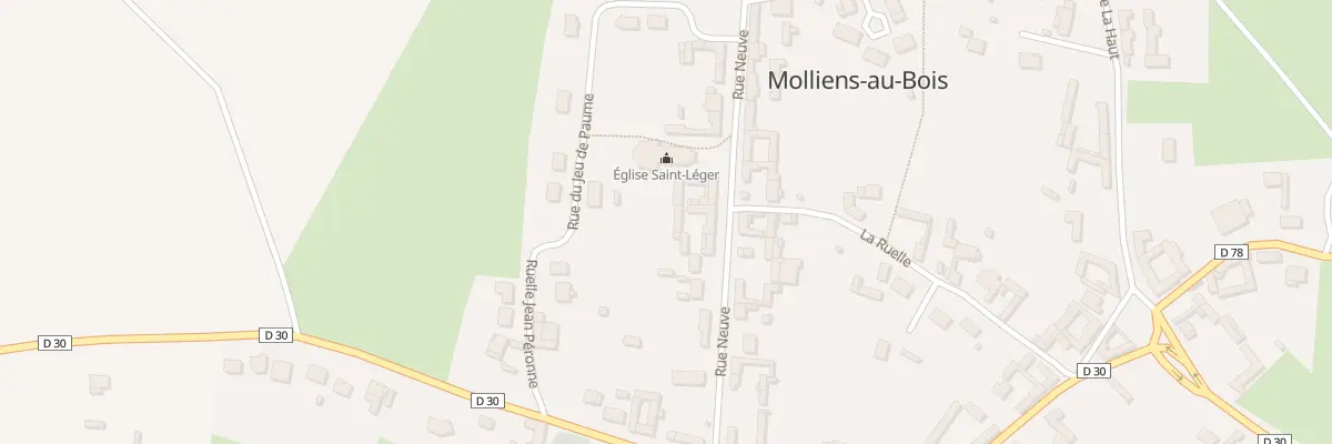 Plan du 11 Rue Neuve à Molliens-au-Bois
