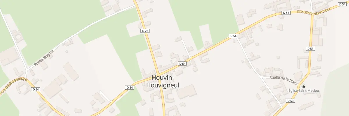 Plan du 6 Rue Richard Pruvost à Houvin-Houvigneul