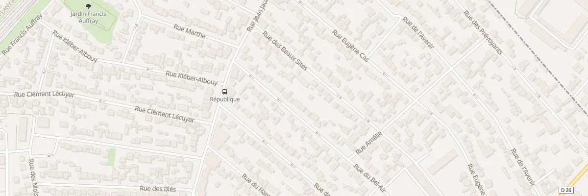 Plan du 19 Rue du Bel Air à Stains