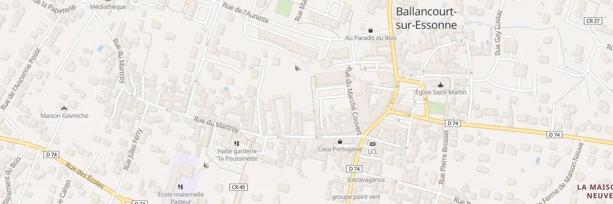 Plan du 14 Rue du Martroy à Ballancourt-sur-Essonne