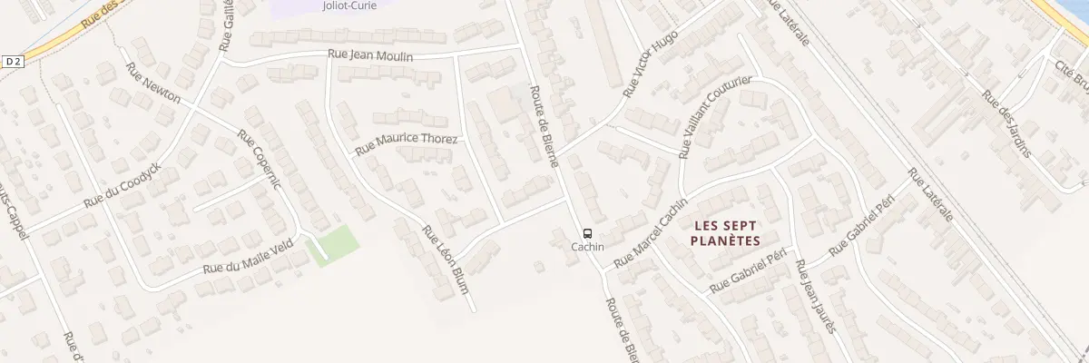 Plan du 2 Rue Gaston Monmousseau à Cappelle-la-Grande
