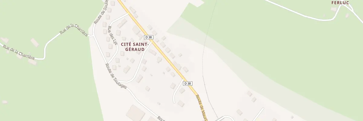 Plan du 5211 Cité Saint Géraud à Drugeac