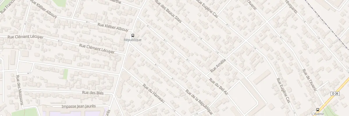 Plan du 22 Rue du Bel Air à Stains