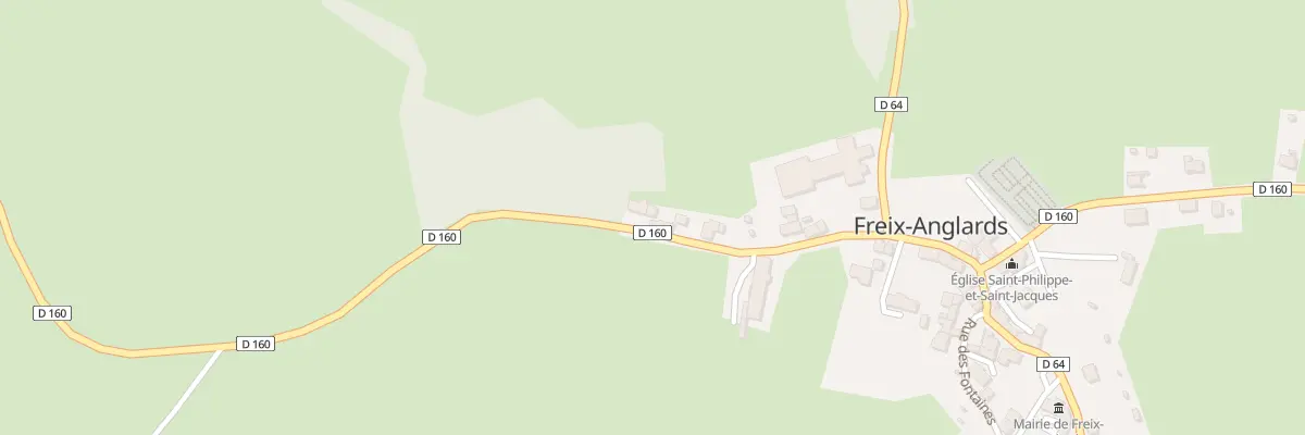 Plan du 5023 Le Bourg à Freix-Anglards