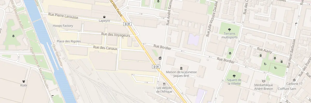 Plan du 9 Rue André Karman à Aubervilliers