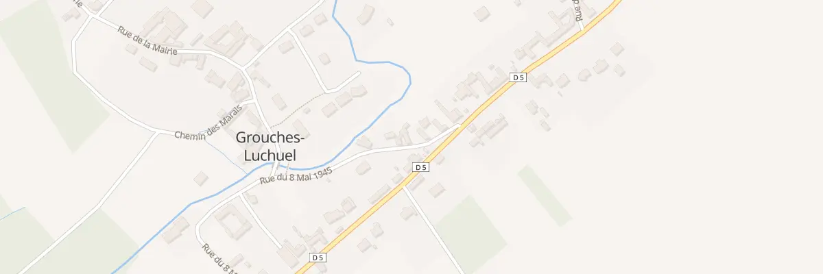 Plan du 6 Rue du Huit Mai 1945 à Grouches-Luchuel