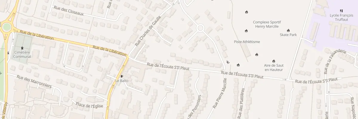 Plan du 9 Rue de l’Ecoute S’Il Pleut à Bondoufle