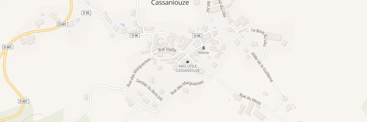 Plan du 4 Rue du Mont à Cassaniouze