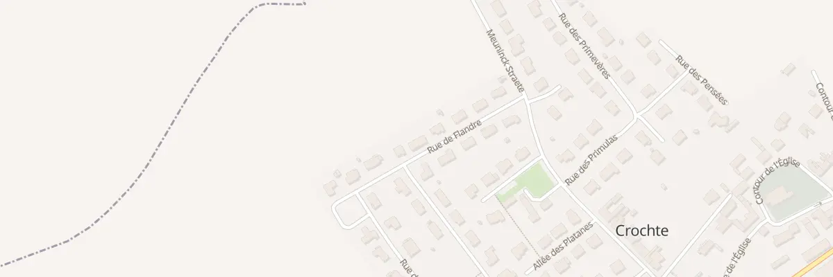 Plan du 9 Rue de Flandre à Crochte