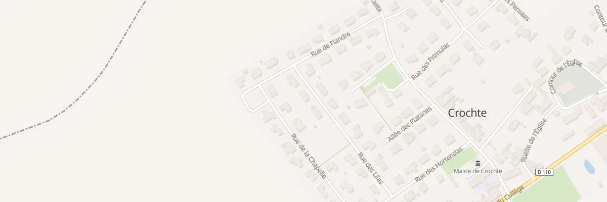 Plan du 8 Rue des Lilas à Crochte