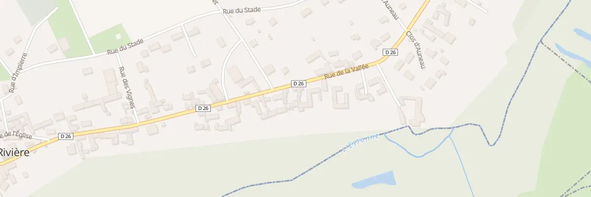 Plan du 46 Rue de la Vallée à Aulnay-la-Rivière