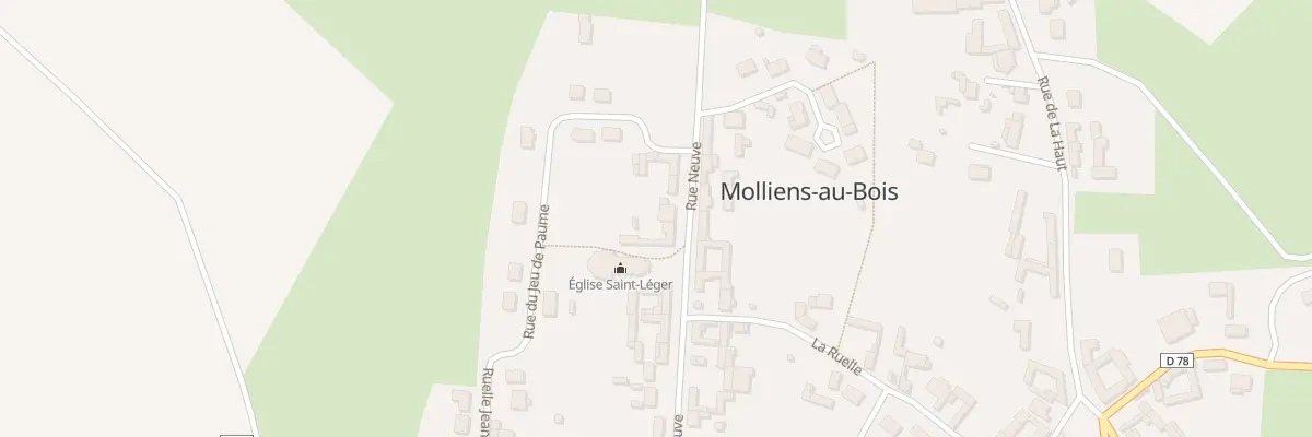 Plan du 5063 Le Village à Molliens-au-Bois