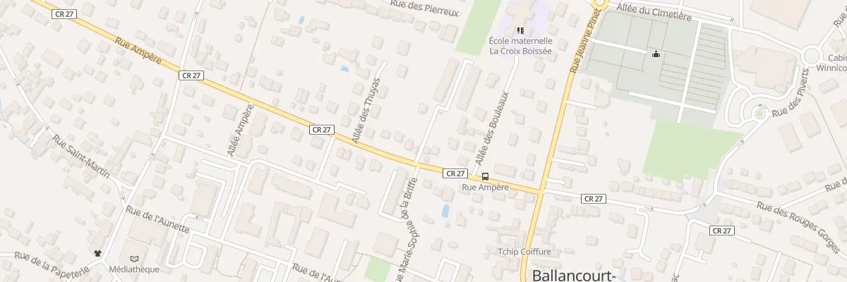 Plan du 20 Rue Ampère à Ballancourt-sur-Essonne