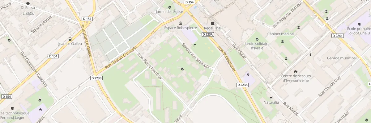Plan du 13 Sen des Malicots à Ivry-sur-Seine