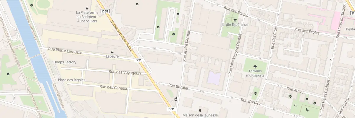 Plan du 15 Rue André Karman à Aubervilliers