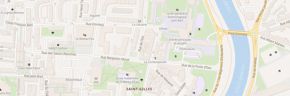 Plan du 10 Rue de l’Est à Dunkerque