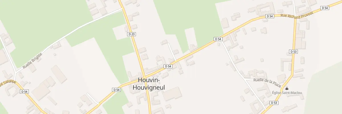 Plan du 10 Rue Richard Pruvost à Houvin-Houvigneul