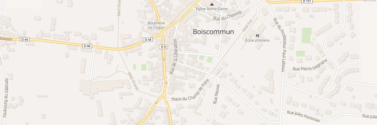 Plan du 3 Rue Bédégonde à Boiscommun
