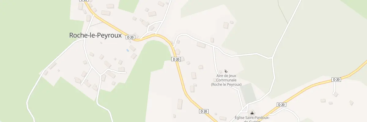 Plan du 5008 Au Bourg à Roche-le-Peyroux