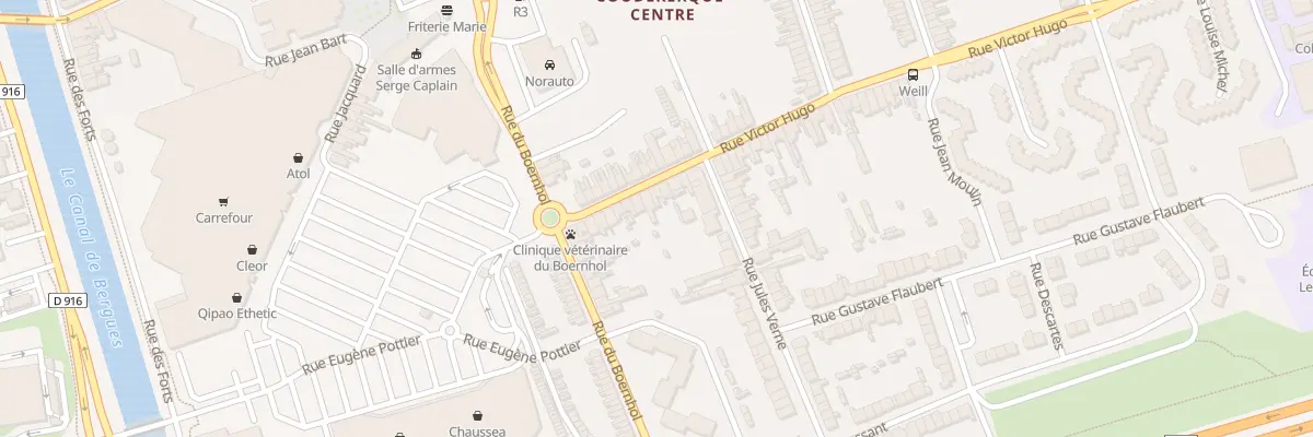 Plan du 16 Rue Victor Hugo à Coudekerque-Branche