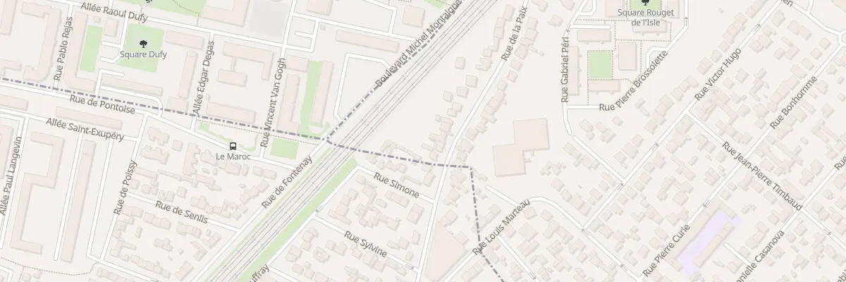 Plan du 30 Rue de la Paix à Garges-lès-Gonesse