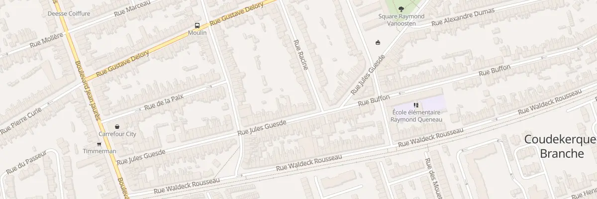 Plan du 77 Rue Jules Guesde à Coudekerque-Branche
