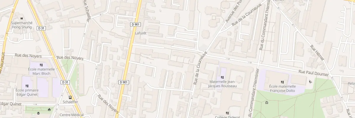 Plan du 4 Rue Waldeck Rousseau à Aubervilliers