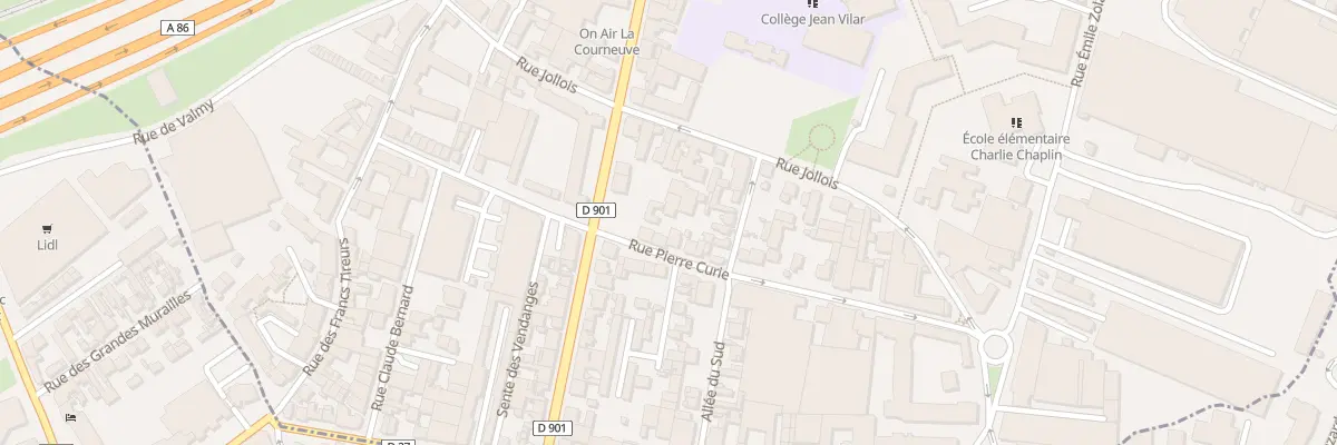 Plan du 23 Rue Pierre Curie à La Courneuve