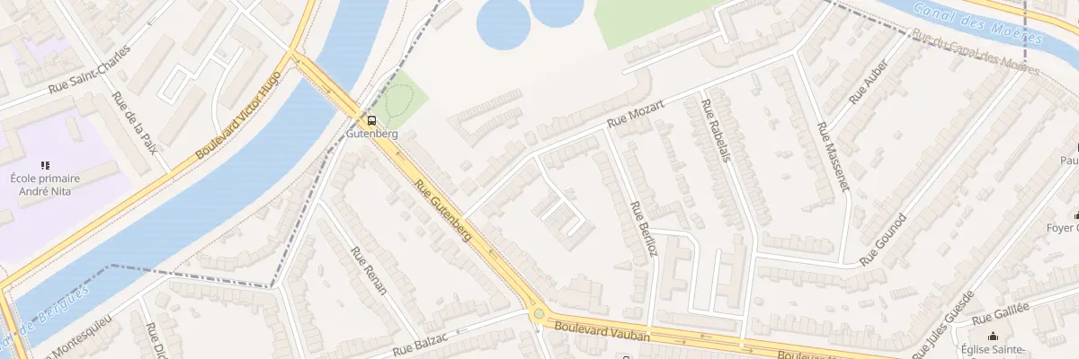 Plan du 40 Rue Mozart à Coudekerque-Branche