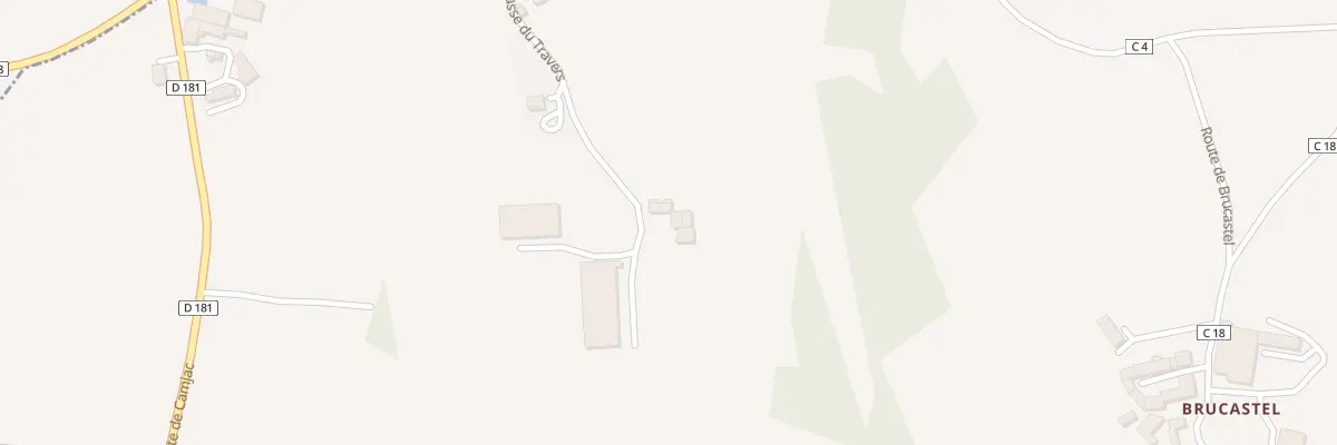 Plan du 5006 Le Travers à Camjac