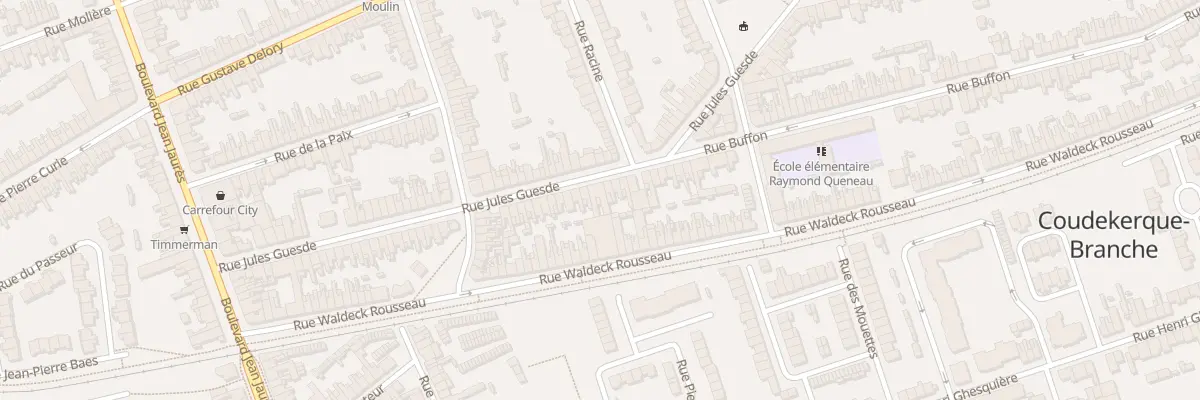Plan du 80 Rue Jules Guesde à Coudekerque-Branche
