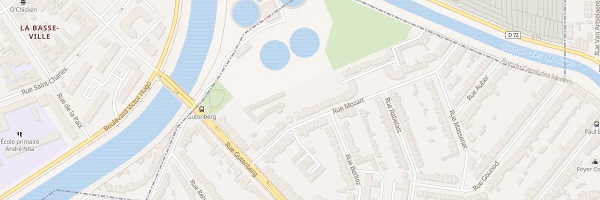 Plan du 73 Rue Mozart à Coudekerque-Branche