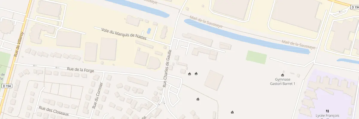 Plan du 3B Rue Charles de Gaulle à Bondoufle