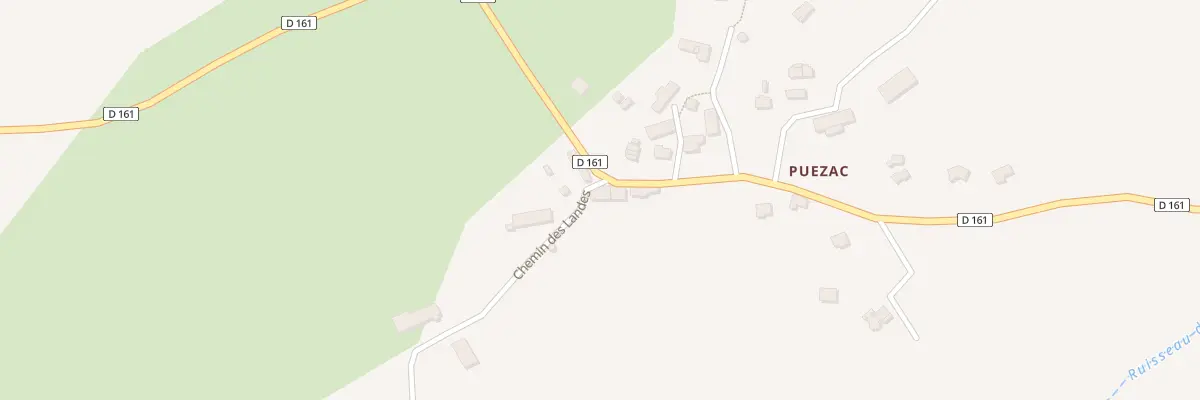 Plan du 5003 Puézac à Teissières-de-Cornet